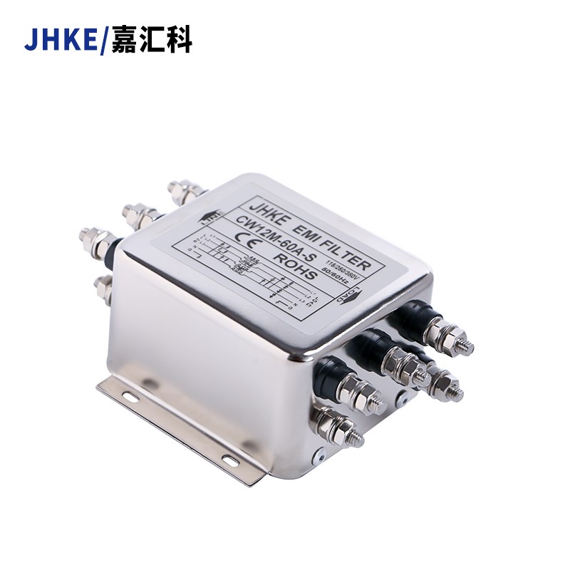 三相三线电源滤波器CW12B-60A-S四线CW12M-50A380V变频器emi伺服