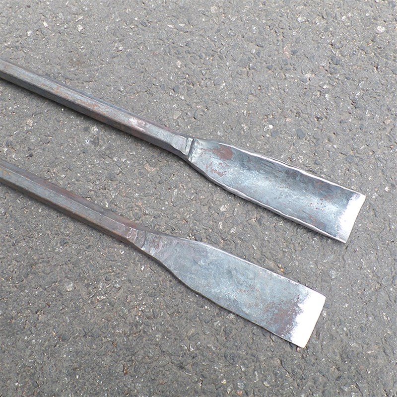 长镐头扁凿手工锻打两用钢柄铁锹洞铲弹簧钢铁锨挖掘工具撬杠树根