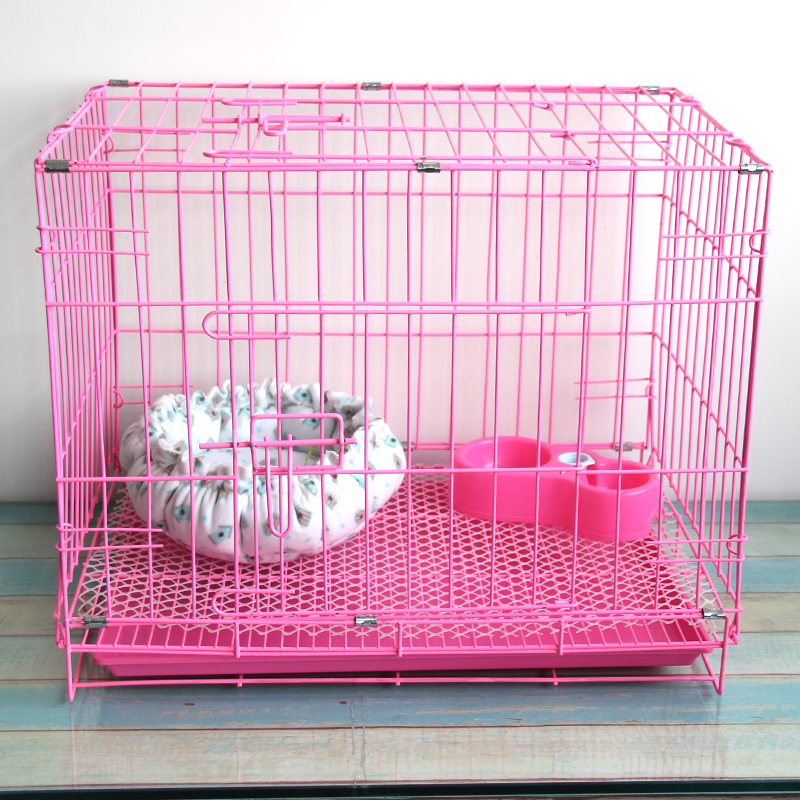 狗笼子泰迪狗笼带厕所小狗笼中小型犬折叠狗笼子围栏大猫笼兔子笼