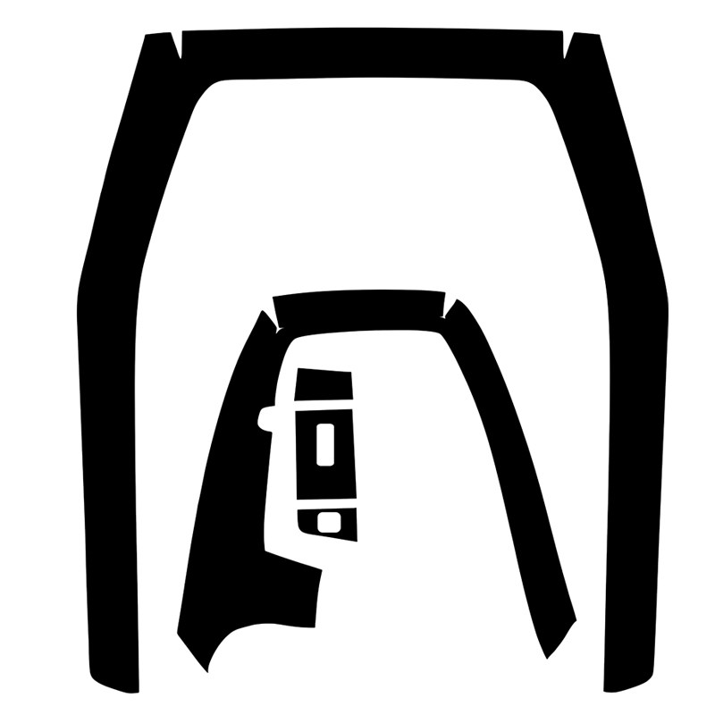 适用于2023款宝马X1 iX1碳纤维内饰贴纸档把档位中控保护贴膜改装