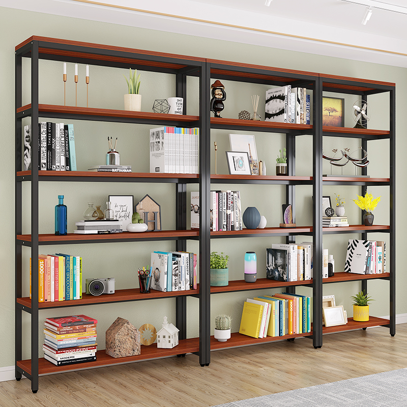 书架多层置物架客厅落地收纳架整理架储物架文件柜铁艺展示架货架