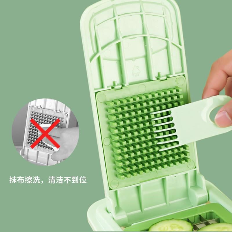 多功能不锈钢切菜器切片切条薯条神器土豆丝擦丝刨丝按压式切丁器