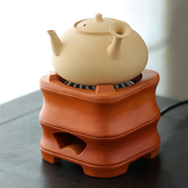 工夫煮泉竹节副榜炉工夫茶炉手工炭炉红泥茶炉橄榄碳炉砂铫电炭炉