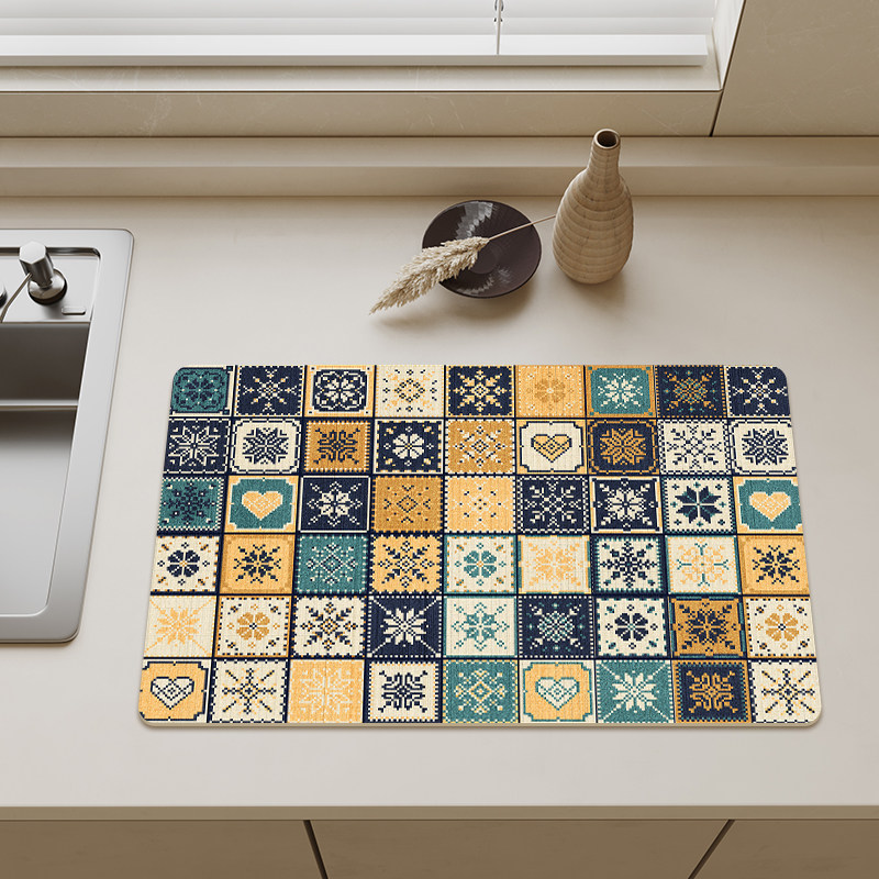 科技皮台面沥水垫厨房吧台桌面免洗防水垫碗筷餐具吸水垫隔热杯垫,居家布艺,厨房地垫,淘宝优惠券,粉丝福利购,淘宝优惠卷