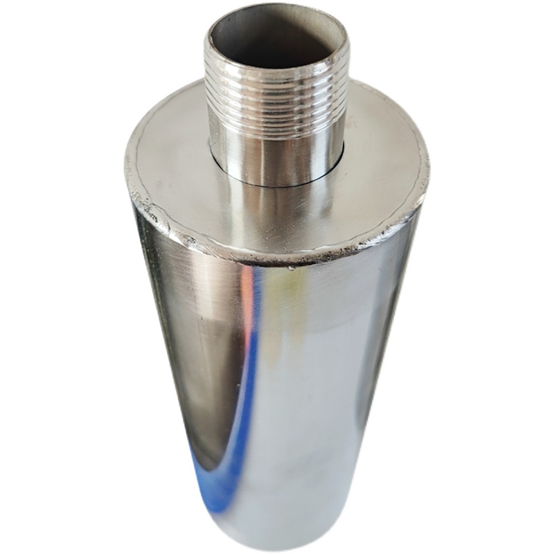 漩涡式风机消音器双头外丝1 1.2 1.5 2 2.5 3寸高压不锈钢消声器