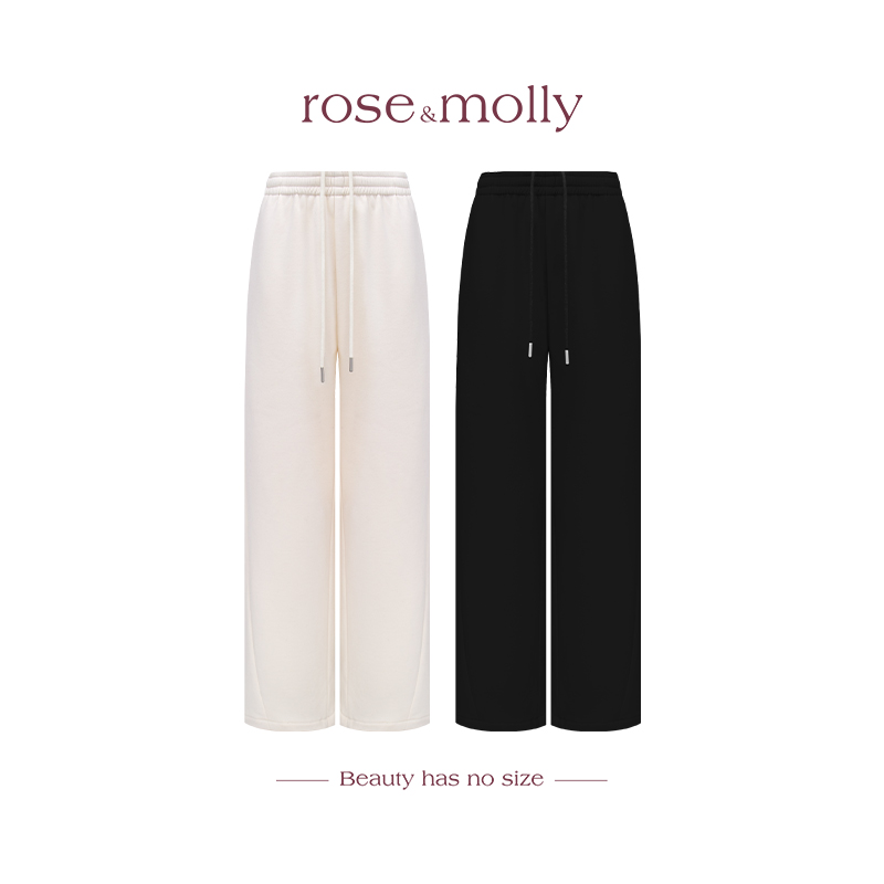 显瘦定制【加绒绵绵裤】加绒阔腿裤女秋冬宽松显瘦长裤R25AK544