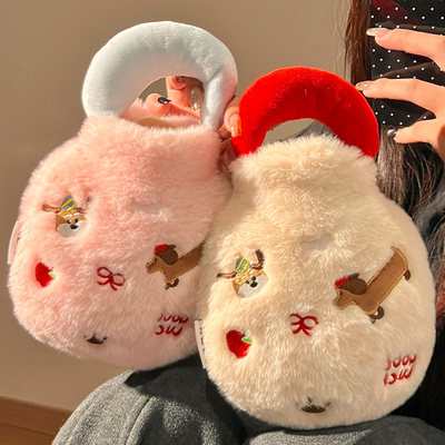 可爱腊肠小狗注水热水袋加厚防爆暖水袋女冬季被窝专用暖手暖宝宝