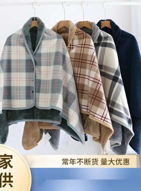 颈肩保暖披肩秋冬护颈加绒加厚