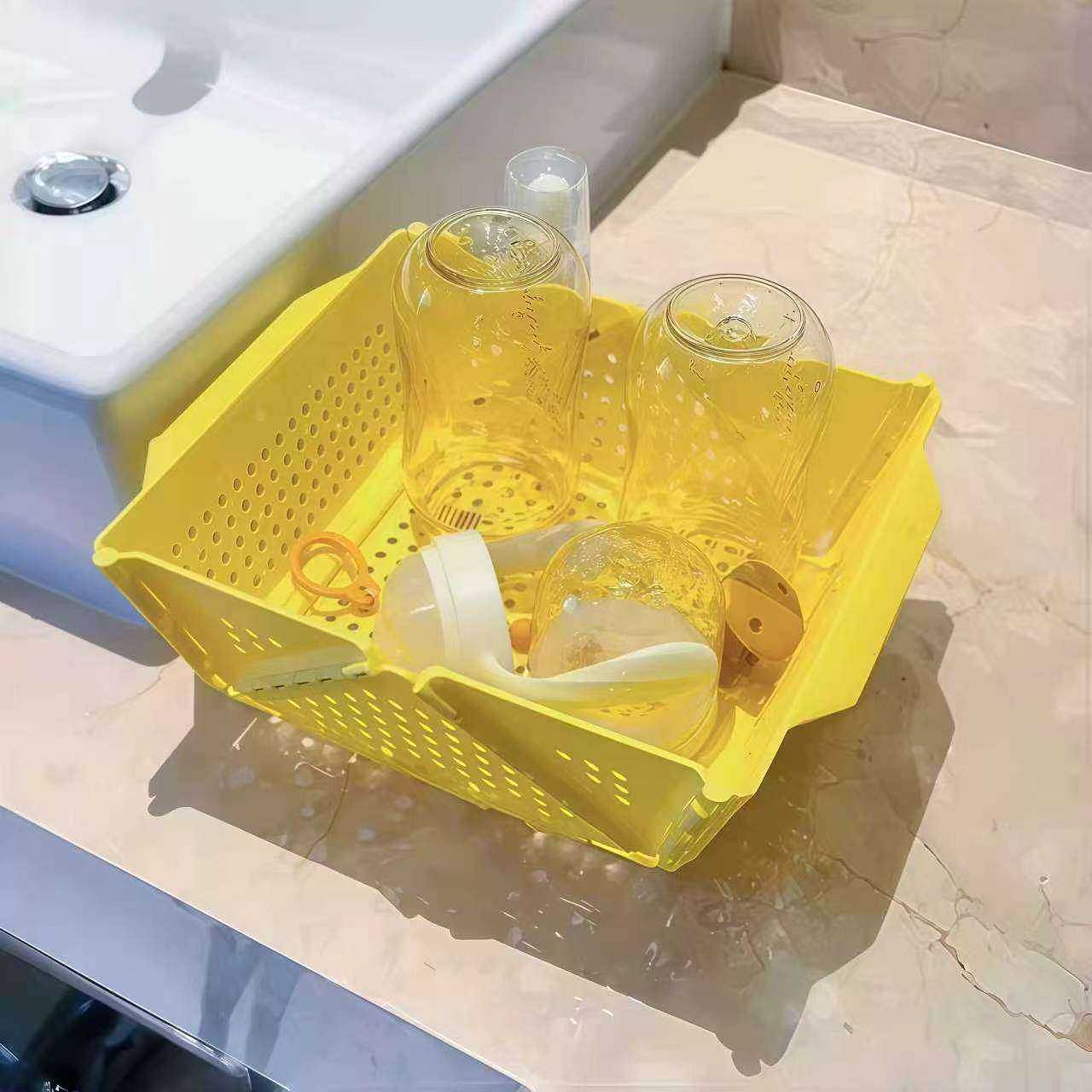 婴儿旅行神器|宝宝外出奶瓶折叠沥水盆用品带娃出行好物方便清洗