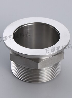 304不锈钢真空外丝接头六角卡盘外丝接头出口标准 KF16/25/40/50