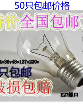 耐高压普通电灯泡220v 25/40/60W/100W200瓦老式灯泡白炽灯泡黄光