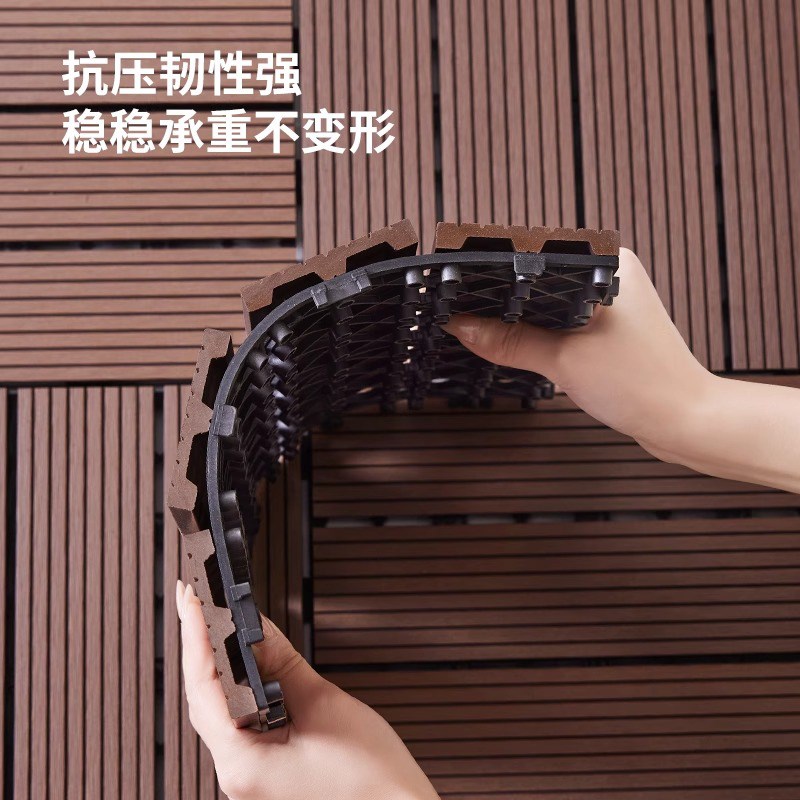 户外防腐木地板浴室防滑淋浴满铺家用地垫花园阳台防水隔水抬高垫