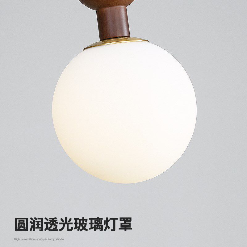 中古风卧室床头小吊灯法式复古侘寂风设计师单头吧台葫芦吊线灯