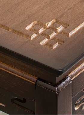 中式禅意实木楠竹木摆件置物架室内客厅花盆架落地式仿古花台花几