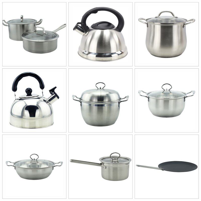 样板间锅具摆件组合展厅橱柜台面不锈钢装饰品样板房厨房灶具摆设