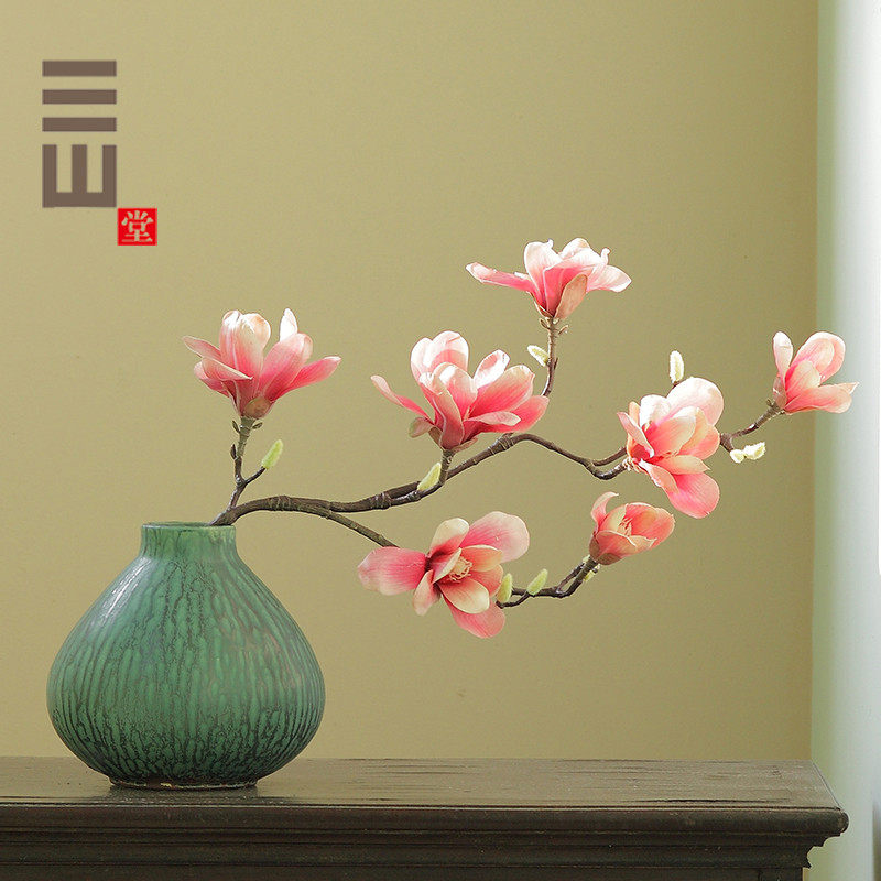 三山堂【敦】复古客厅花瓶摆件干花鲜花插花陶瓷美式大号花器水培
