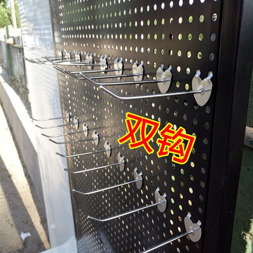 洞洞板超市货架 多功能手机配件精品店展示架 多孔板挂钩货架挂板