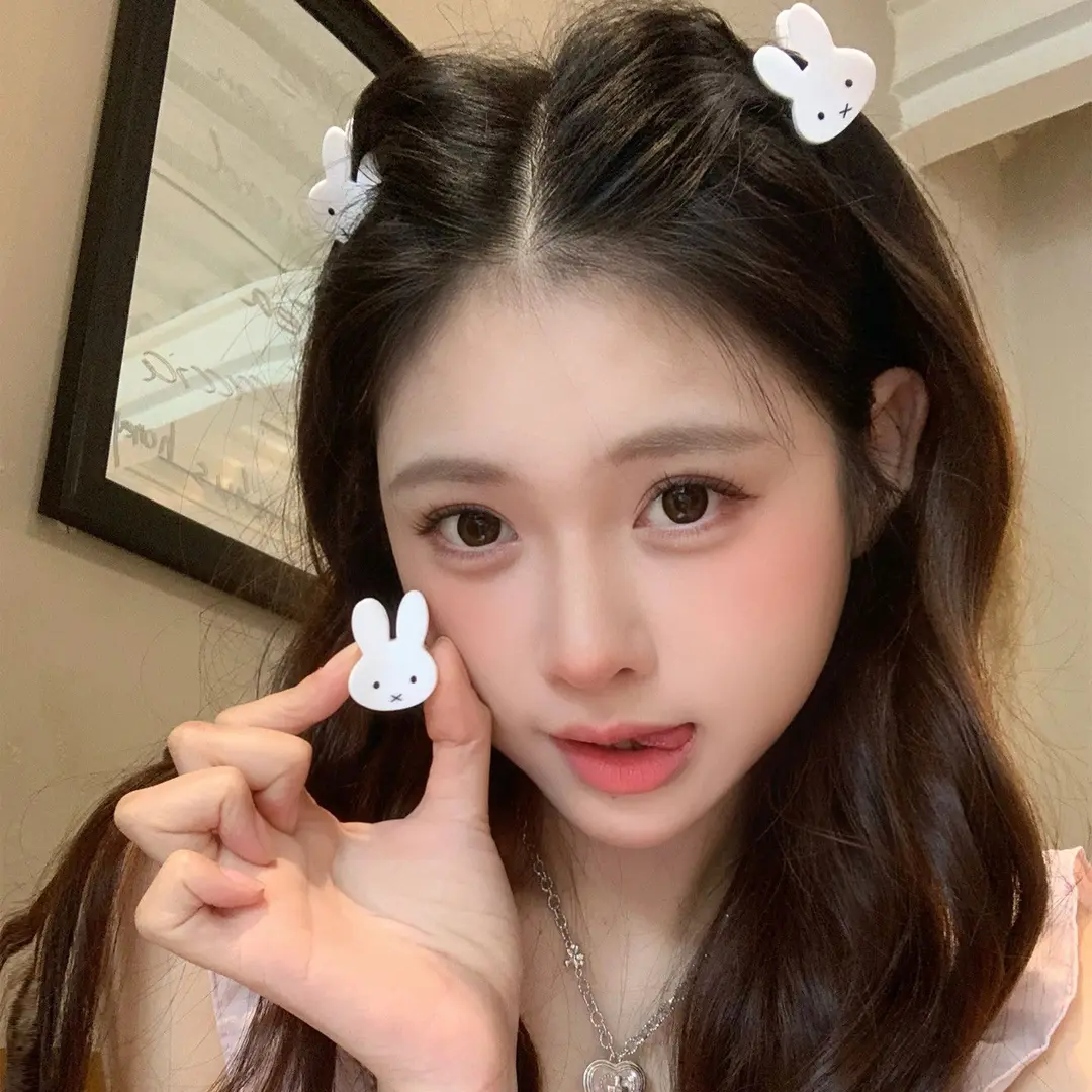 可爱兔子小抓夹韩系甜美少女心