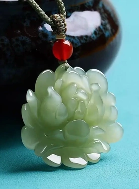 非金属仿水晶吊坠莲花吊坠
