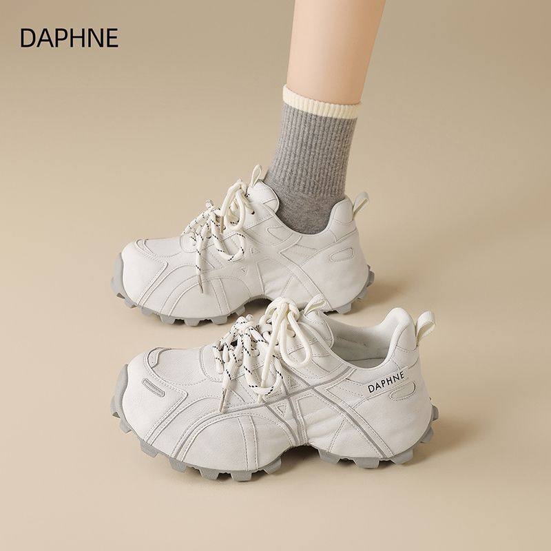 达芙妮女鞋2026春季新款休闲百搭运动鞋爆款小白鞋厚底增高老爹鞋,女鞋,老爹鞋,淘宝优惠券,粉丝福利购,淘宝优惠卷