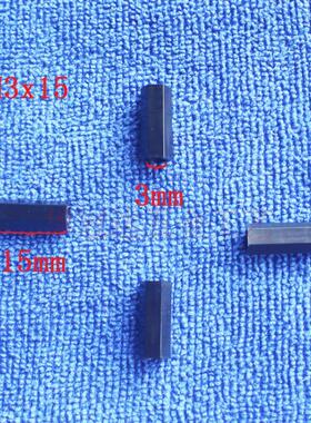 100个黑色 M3x15塑料尼龙内螺纹六角隔离柱双通六角螺柱M3*15黑色