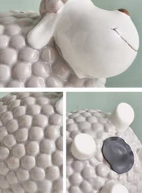 可爱羊治癒系小摆件办公室桌面装饰品家居客厅房间送女生生日礼物