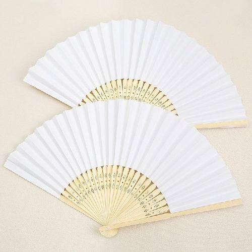 Hand Held Fan Folding Paper Fan Summer Folding Dance