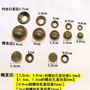 饰全铜古建铜 新品 新中式 仿古纯铜装 饰钉帽螺丝钉美观帽复古镜钉装