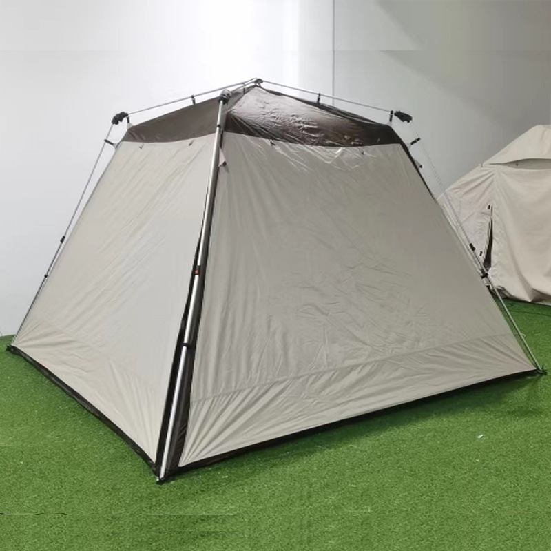 户外折叠帐篷遮阳篷天幕沙滩防蚊双层抗UV铝合金自动凉篷
