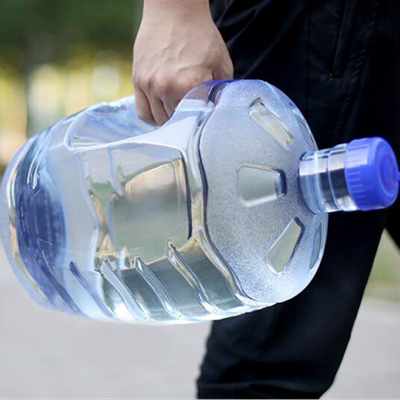 纯净水桶家用小型pc饮水机桶空桶7.5L矿泉水桶车载户外手提储水用