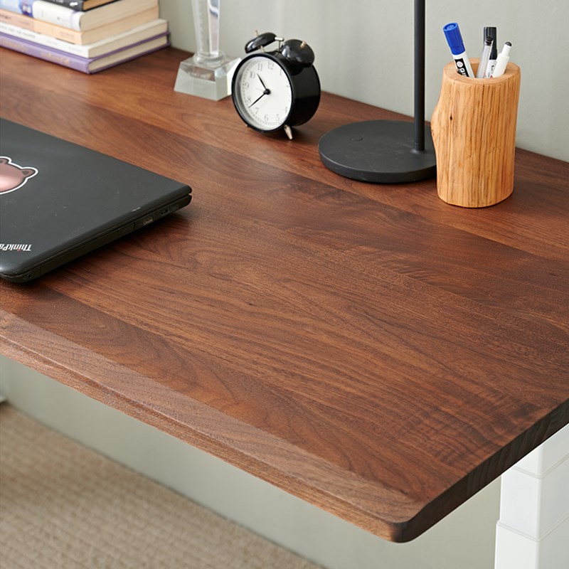 北美黑胡桃木桌面板实木定做办公电脑升降桌桌板吧台家具餐桌书桌
