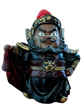 三国关公张飞刘备摆件精品关羽茶具配件汽车武神书桌面汽车饰品