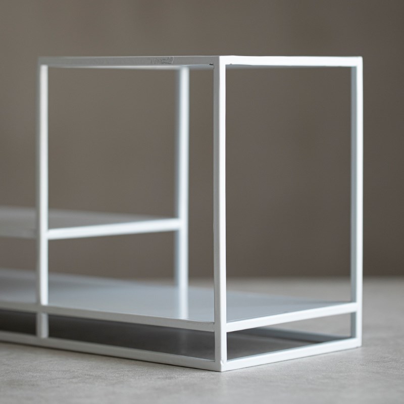 铁艺茶棚双层简约茶艺茶具置物架博古架台面收纳架茶壶茶杯架子