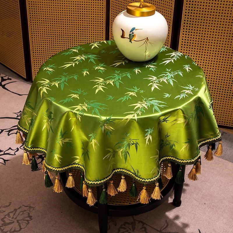 2025新款新中式圆桌布中国风餐桌布餐垫高级感餐布餐桌桌垫定制,居家布艺,桌布,淘宝优惠券,粉丝福利购,淘宝优惠卷
