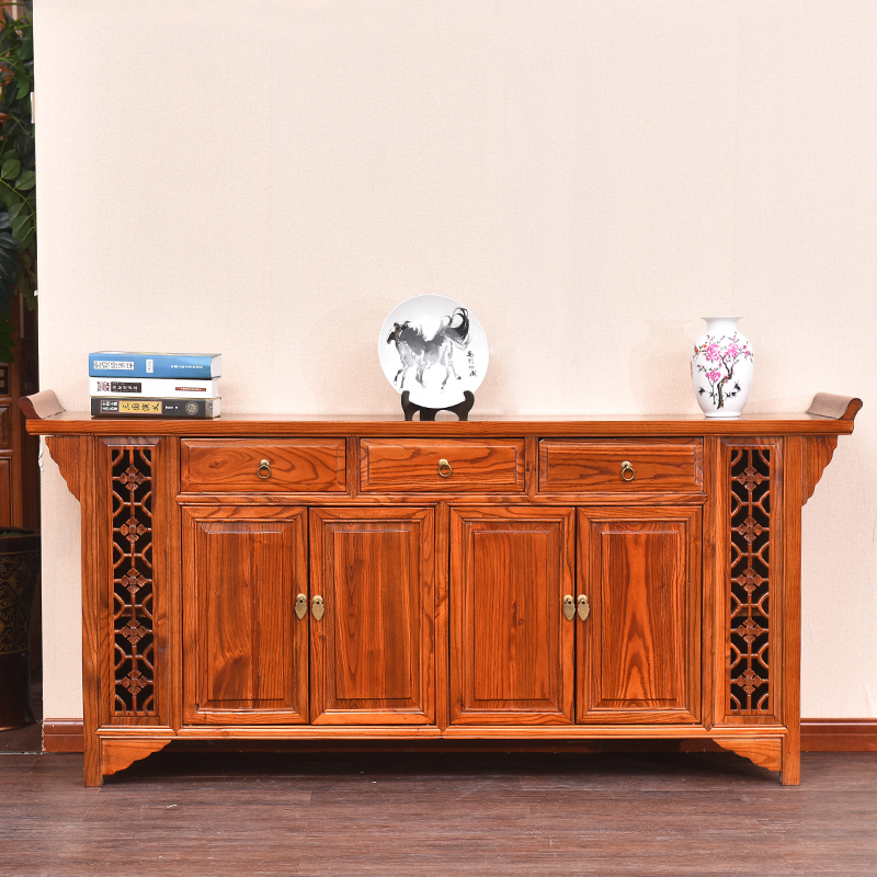 中式花红黄非洲梨色鸡翅实木鞋柜餐边柜玄关条案供桌琴桌香案斗柜