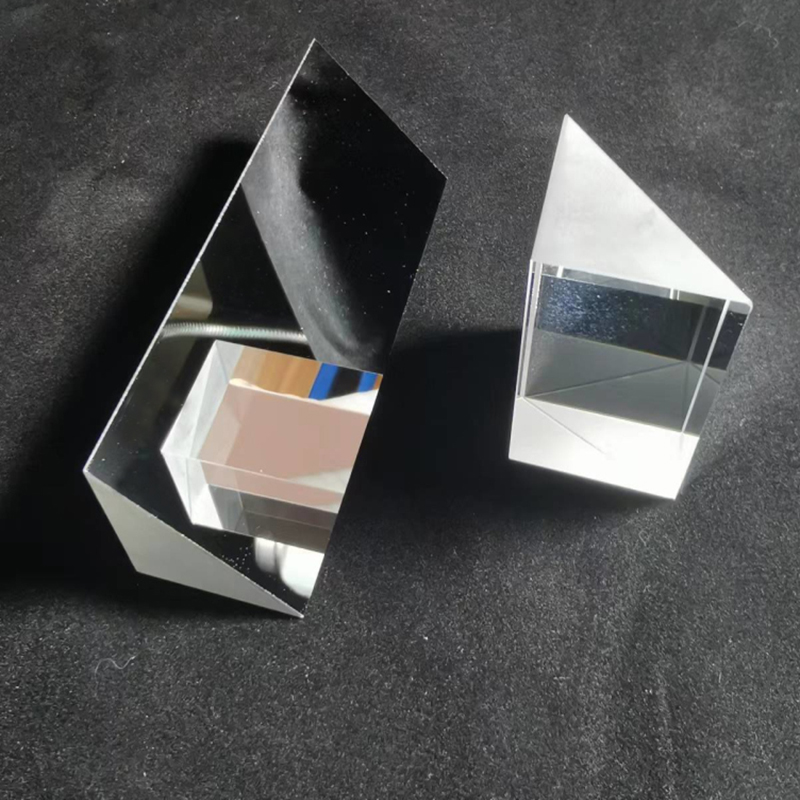 直角三棱镜30*50MM 斜面镀铝反射膜等腰直角视觉测量90度转折凌镜