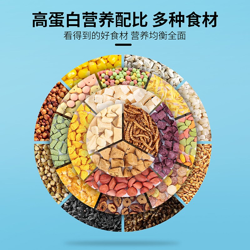 仓鼠粮食主粮饲料金丝熊冻干粮面包虫干幼年老年鼠营养专用粮食