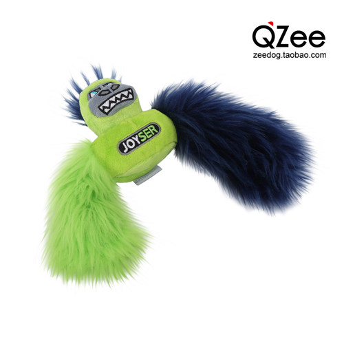 QZee宠物狗狗玩具JOYSER发声耐咬磨牙毛绒橡胶小中大型犬金毛柯基