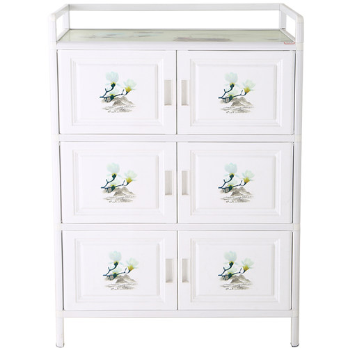 厨房收纳柜碗碟碗柜家用橱柜多层铝合金柜子储物柜简易置物架灶台