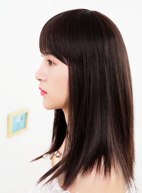 女士假发女长发黑色长直发全头套中年妈妈化疗光头假发套轻薄可扎
