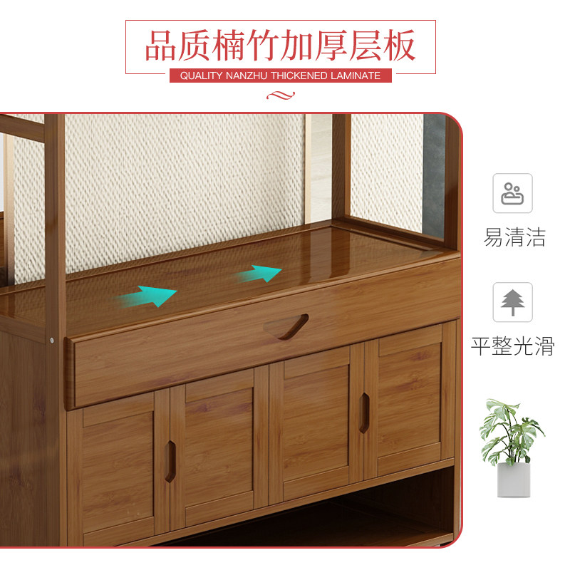 挂衣架家用简易落地衣帽架柜式卧室实木床边收纳储物架客厅置物架