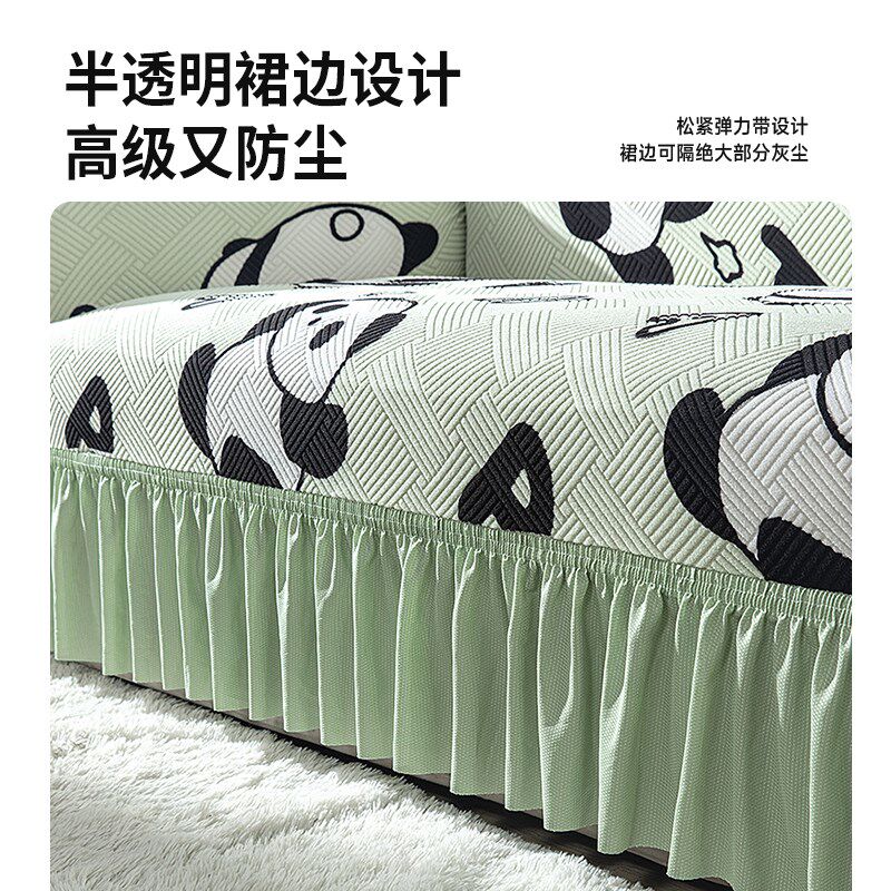 新款防猫抓弹力沙发套罩2024四季通用全包万能套懒人直排坐垫盖布