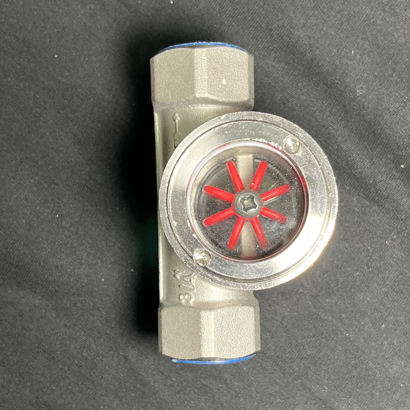 不锈钢偏心叶轮内螺纹水流指示器视镜视盅管道检查口显示水流表阀