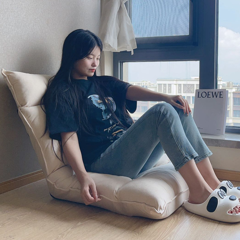 懒人沙发靠背调节寝室宿舍床上榻榻米飘窗坐垫单人躺椅小沙发座椅