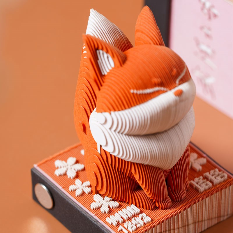 3D纸雕珞珞立体手撕便签纸本便利贴创意萌宠可爱高颜值桌面小摆件