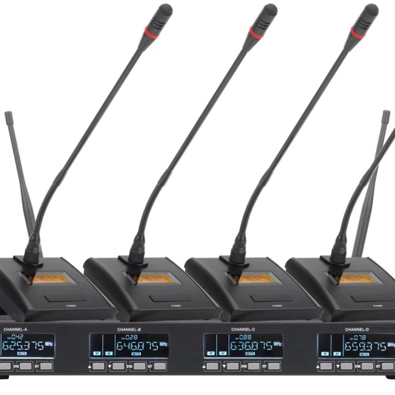 真分集高保真无线话筒一拖四U段手持舞台专业演出会议麦克风