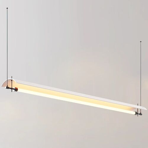 创意超长办公室吧台灯餐厅灯长条餐吊灯意式轻奢极简一字型餐桌灯