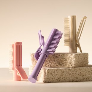 高颅顶发根蓬松造型梳外出便携自然无痕顶发夹家用持久定性卷发夹