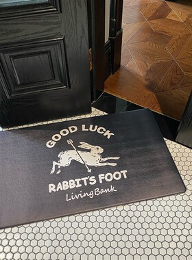 livingbank厨房地垫懒人防油防滑家用脚垫北欧复古风卫生间防水垫