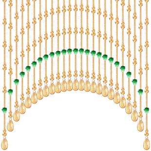白菜葫芦挂帘子客厅隔断帘玄关卫生间串珠门帘免打孔 水晶珠帘新款